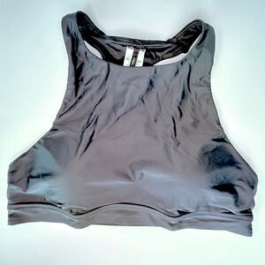 J. Crew Black Bikini Eco Swim Crop Top Size Large NEW